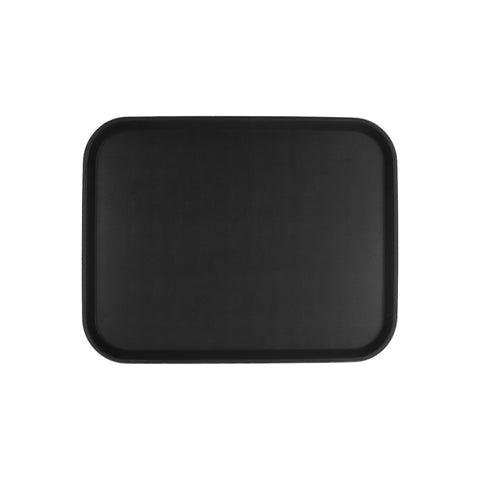 CHEF INOX RECT TRAY NON SLIP PLASTIC 380x510mm BLACK - Hospitality Connect