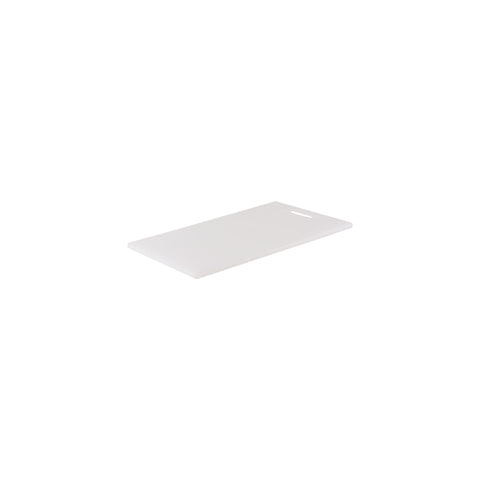 CHEF INOX CUTTING BOARD HACCP w/HDL PE 200x270x12mm WHITE - Hospitality Connect