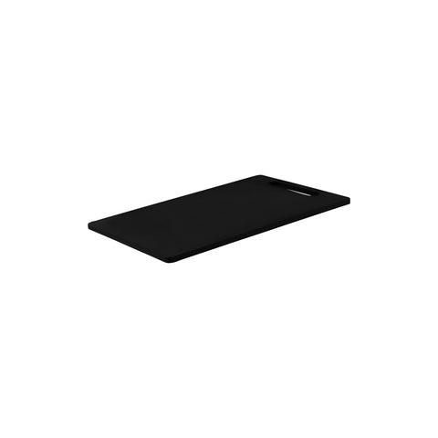 CHEF INOX CUTTING BOARD HACCP w/HDL PE 250x400x12mm BLACK - Hospitality Connect