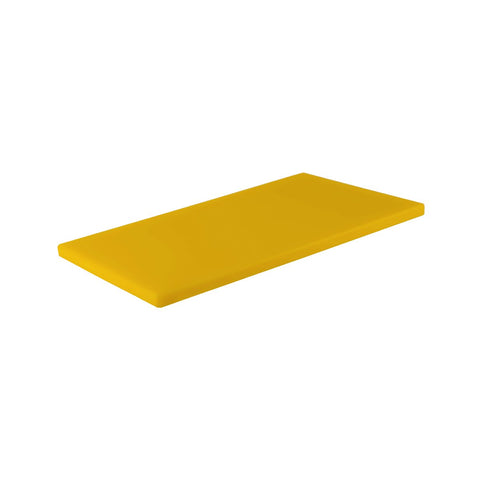 CHEF INOX CUTTING BOARD HACCP PE GN 1/1 530x325x20mm YELLOW - Hospitality Connect