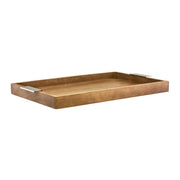 CHEF INOX TRAY ROOM SERVICE 620x400x50mm LIGHT MANGOWOOD - Hospitality Connect