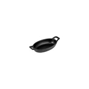 CHEF INOX MINI OVAL GRATIN DISH w/HDLS CAST IRON 150x95x30mm - Hospitality Connect