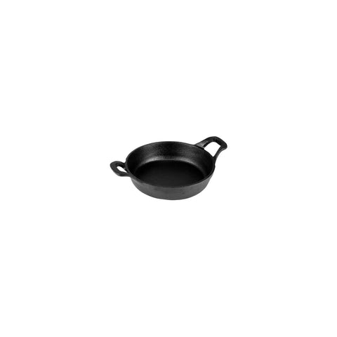 CHEF INOX MINI ROUND GRATIN DISH w/HDLS CAST IRON 150x40mm - Hospitality Connect