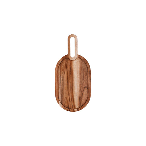 CHEF INOX SERVE RECT PADDLE BOARD w/RNDED HDL 305x203x15mm - Hospitality Connect