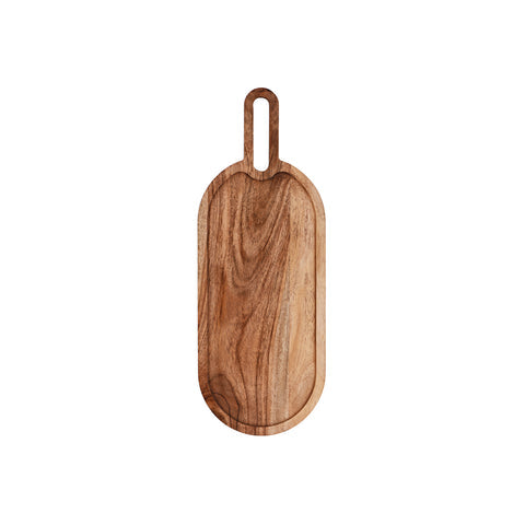 CHEF INOX SERVE RECT PADDLE BOARD w/RNDED HDL 380x140x15mm - Hospitality Connect
