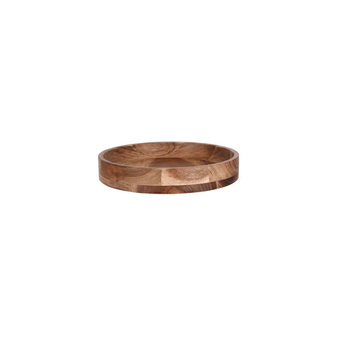 CHEF INOX SERVE ROUND DISPLAY PLATTER ACACIA 305x50mm - Hospitality Connect