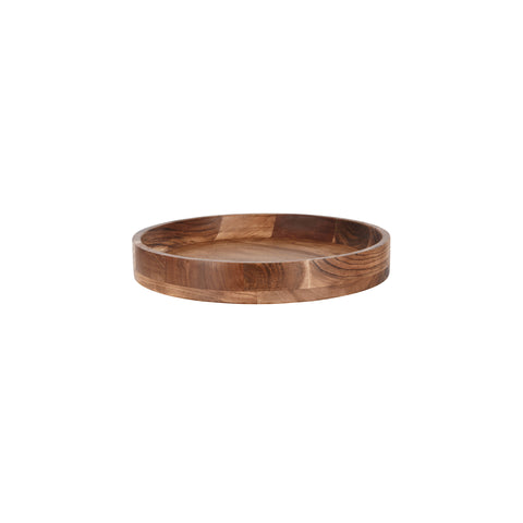 CHEF INOX SERVE ROUND DISPLAY PLATTER ACACIA 355x50mm - Hospitality Connect