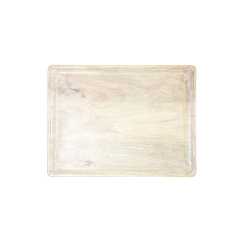 CHEF INOX RECT SERVING BOARD MANGOWOOD 360x180x15mm WHITE - Hospitality Connect