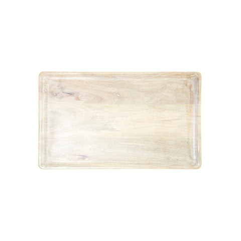 CHEF INOX RECT SERVING BOARD MANGOWOOD 400x200x15mm WHITE - Hospitality Connect