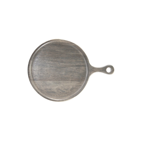 CHEF INOX RND SERVING BOARD w/HDL MANGOWD 300x400x15mm GREY - Hospitality Connect