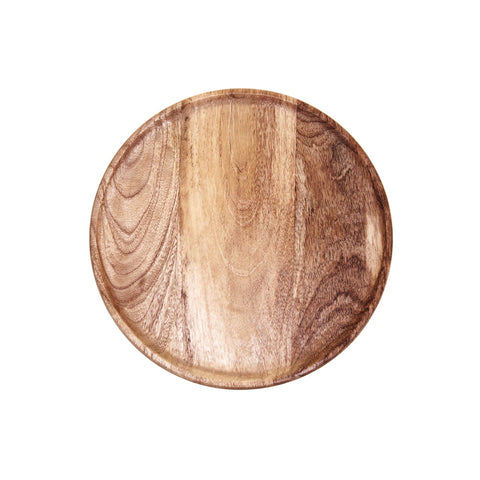 CHEF INOX ROUND SERVING BOARD MANGOWOOD 300x15mm NATURAL - Hospitality Connect