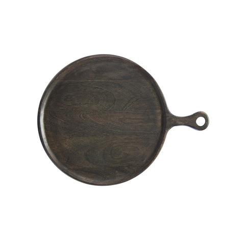 CHEF INOX RND SERVING BOARD w/HDL MANGOWOOD 300x400x15mm DRK - Hospitality Connect