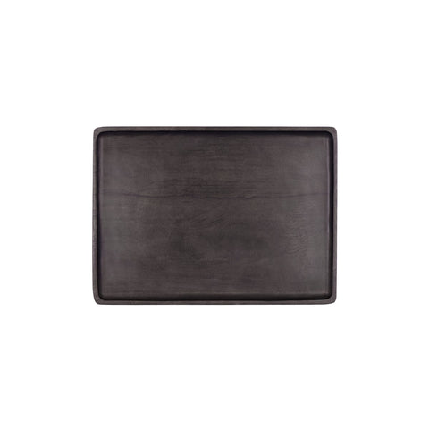CHEF INOX RECT SERVING BOARD MANGOWOOD 350x255x15mm DARK - Hospitality Connect