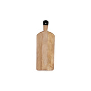MANGOWOOD RECT SERVING BOARD FOOTED w/BLACK HDL 500x180x40mm - Hospitality Connect