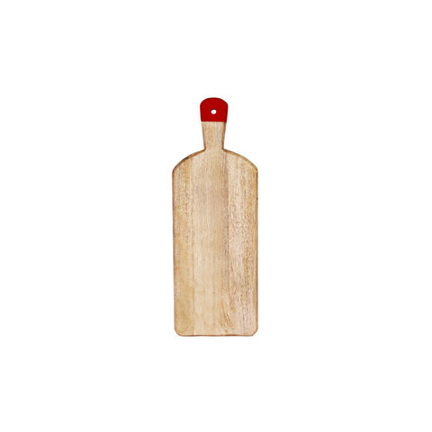 MANGOWOOD RECT SERVING BOARD FOOTED w/RED HDL 500x180x40mm - Hospitality Connect
