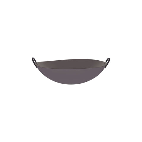 CHEF INOX WOK CAST IRON w/RND BOTTOM & 2 HDLS 600mm/24" - Hospitality Connect