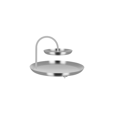 CHEF INOX ROUND 2-TIER SEAFOOD STAND S/S 360x360x240mm - Hospitality Connect