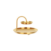 CHEF INOX ROUND 2-TIER SEAFOOD STAND S/S 360x360x240mm BRASS - Hospitality Connect