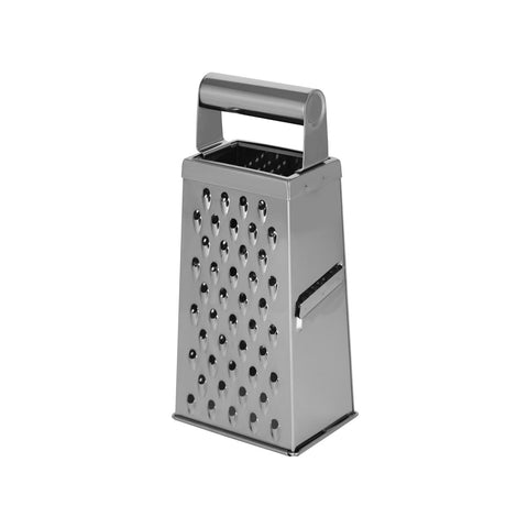 CHEF INOX GRATER 4 SIDED w/TUBE HDL S/S 110x80x240mm - Hospitality Connect