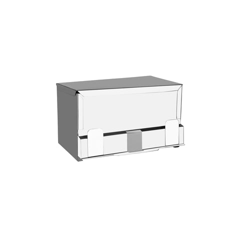 CHEF INOX STRAW DISPENSER 18/8 260x150x130mm - Hospitality Connect
