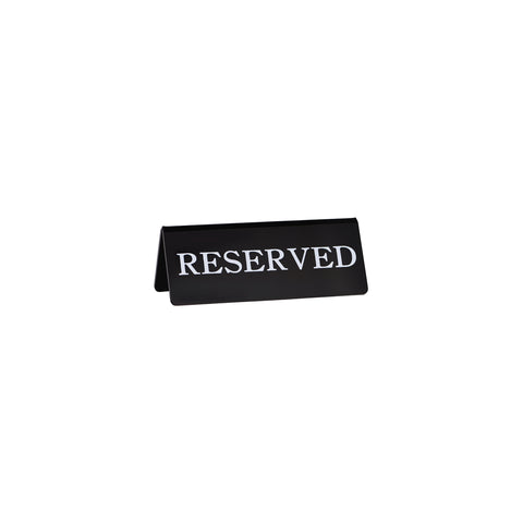 CHEF INOX SIGN "RESERVE" DOUBLE-SIDE BLK 15x5mm - Hospitality Connect