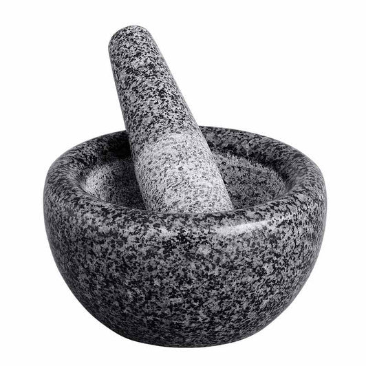 Anvanti Pencil Edge Mortar and Pestle, 18cm - Black Speckled - Hospitality Connect