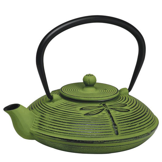 Avanti Dragon Fly Cast Iron Teapot, 770ml - Green / Black - Hospitality Connect