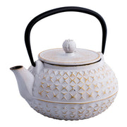Avanti Empress Cast Iron Teapot, 900ml - White / Gold - Hospitality Connect