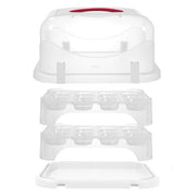 Avanti Universal Cupcake and Rectangular Cake Carrier, 2 Tier - 24 Cupcake Capacity - Hospitality Connect