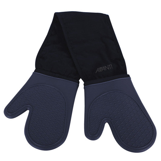 Avanti Silicone Double Oven Gloves - Charcoal - Hospitality Connect