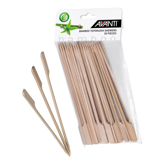 Avanti Bamboo Tepokushi Skewers, 24cm - 50piece Pack - Hospitality Connect