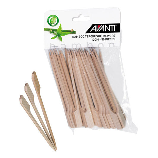Avanti Bamboo Tepokushi Skewers, 12cm - 50piece Pack - Hospitality Connect