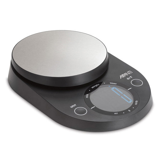 Avanti Large Display Digital Kitchen Scale - Black - Hospitality Connect