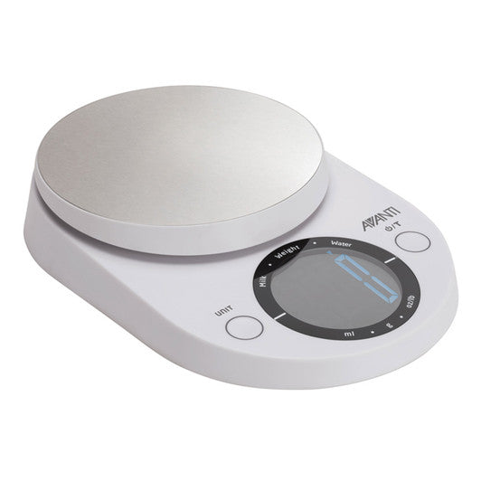 Avanti Large Display Digital Kitchen Scale - White - Hospitality Connect