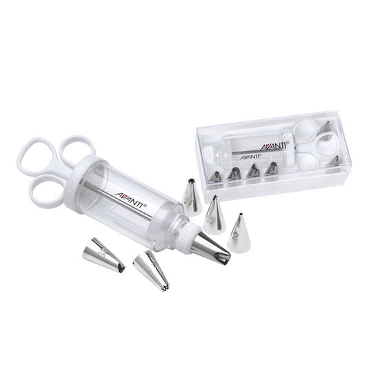 Avanti Piece Syringe Icing Set in Acrylic Box - 7 Piece Set - Hospitality Connect