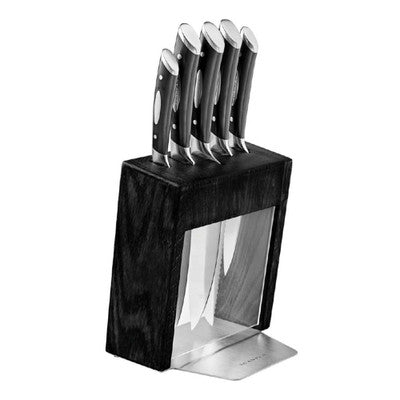 Scanpans Kalo Black Knife Block Set - 6 Piece - Hospitality Connect