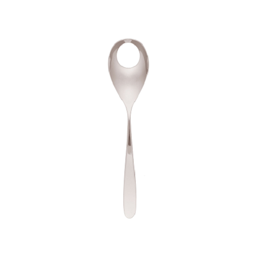 TABLEKRAFT ALASKA MIRROR SERVE/SPOON W/HOLE 18/10 220x50mm - Hospitality Connect