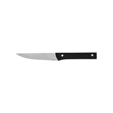 TABLEKRAFT TEMPO STEAK KNIFE POINTED TIP S/S w/BLK HDL 230mm Box of 12 - Hospitality Connect