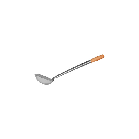 CHEF INOX LADLE S/S w/WOODEN HANDLE 105x330mm - Hospitality Connect