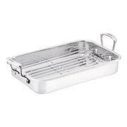 Scanpan Roaster with Rack 42 x 26 x 11cm (ext) 35 x 24 x 6 cm (int) - Hospitality Connect