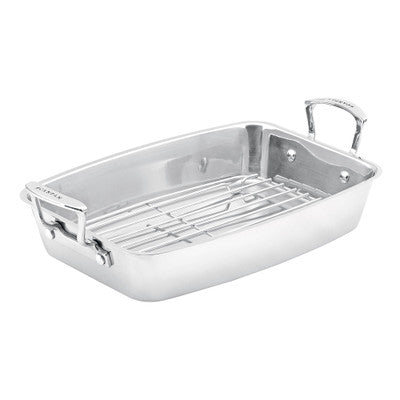 Scanpan Roaster with Rack 44 x 26 x 11cm (ext) 35 x 24 x 6.5cm (int) - Hospitality Connect