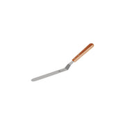 CHEF INOX SPATULA CRANKED S/S w/WOODEN HDL 200x30mm 8"/330mm - Hospitality Connect