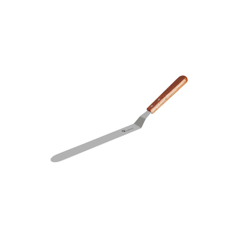 CHEF INOX SPATULA CRANK S/S w/WOODEN HDL 250x39mm 10"/380mm - Hospitality Connect