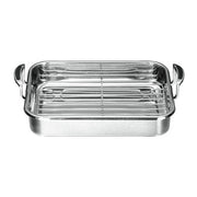 Scanpan Roaster with Rack 42 x 26 x 10cm (Ext) 33 x 24cm x 6.5 (Int) - Hospitality Connect