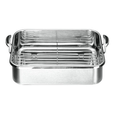 Scanpan Roaster with Rack 48 x 31 x 14.5cm (Ext) 40 x 29cm x 10cm (Int) - Hospitality Connect