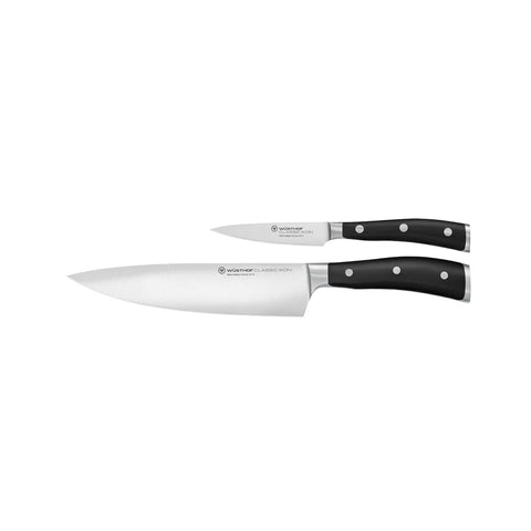WUSTHOF CLASSIC IKON BLACK KNIFE SET 2 PIECE (1120360205W) - Hospitality Connect
