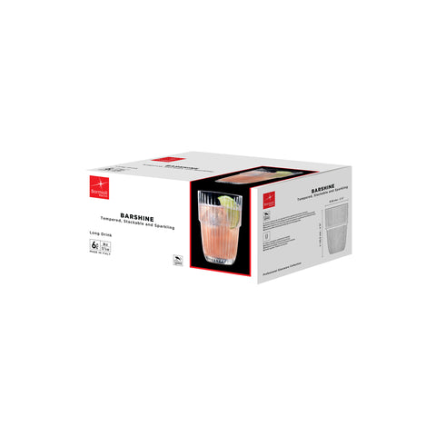 BORMIOLI ROCCO BARSHINE LONG DRINK 380ml CLEAR (1.27312) Box of 6 - Hospitality Connect