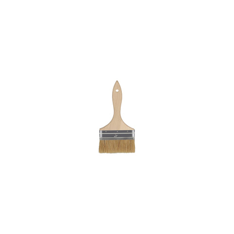CHEF INOX PASTRY BRUSH NATURAL BRISTLES w/WOOD HDL 100mm/ 4" - Hospitality Connect