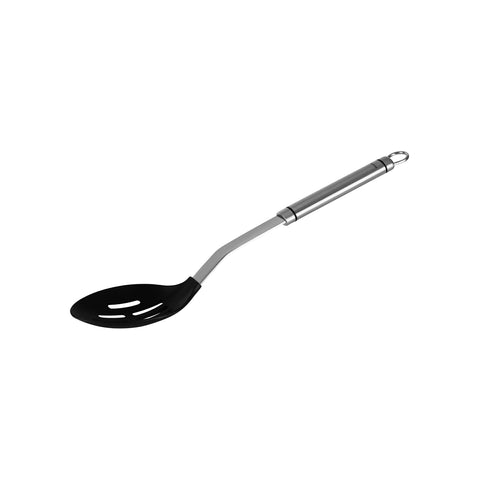 CHEF INOX MILANO SLOTTED SPOON NON STICK w/S/S HDL 330x80mm - Hospitality Connect