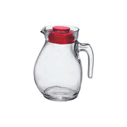 BORMIOLI ROCCO SANGRIA JUG w/RED LID 1.5lt CLEAR (3.35940) Box of 6 - Hospitality Connect